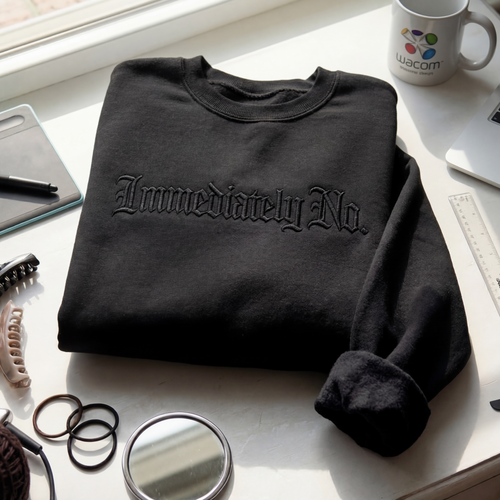 Immediately No. Gothic Embroidered Shirt