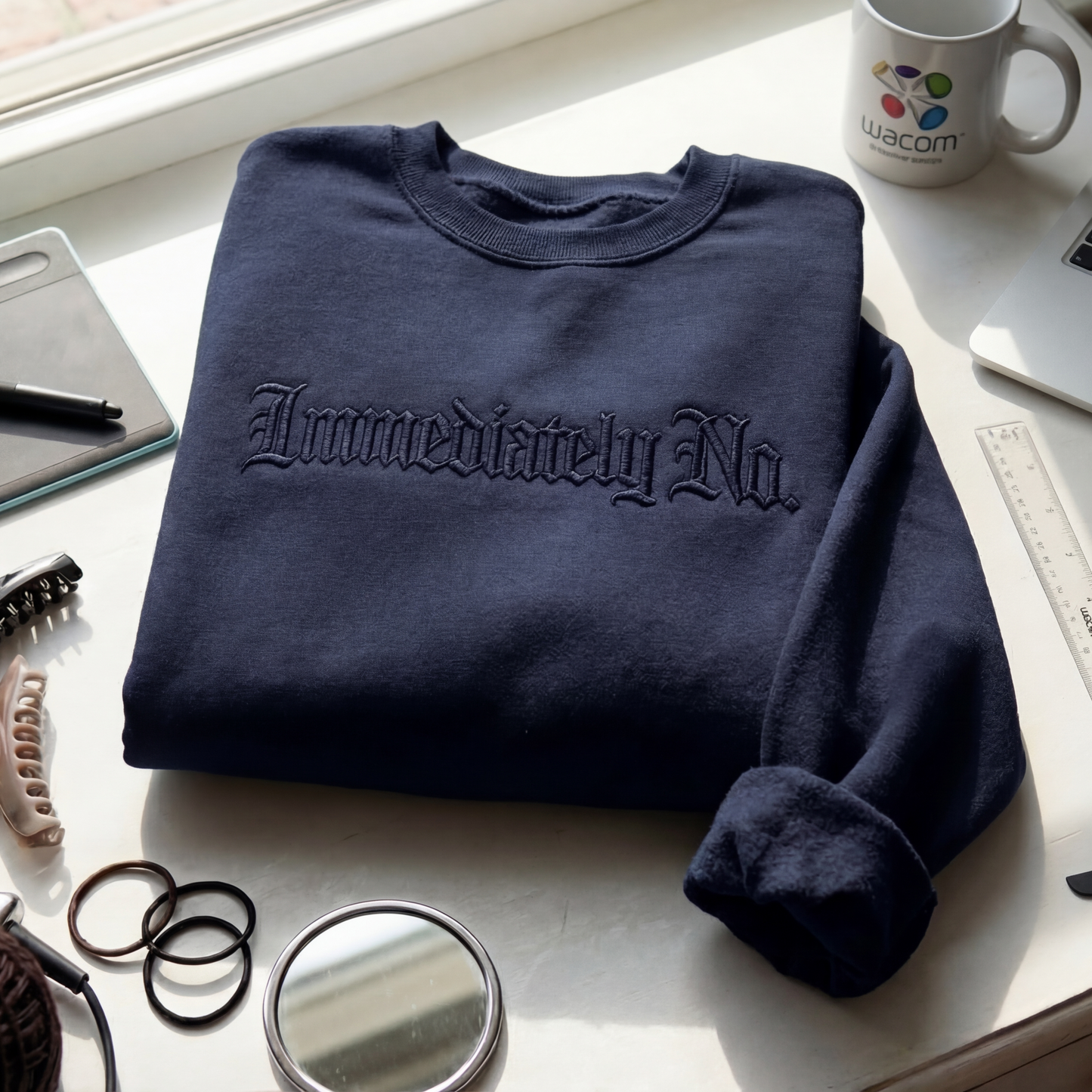 Immediately No. Gothic Embroidered Shirt