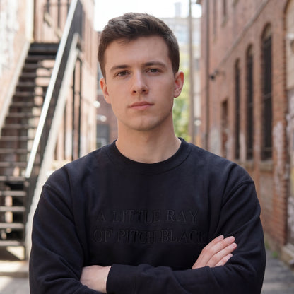 A Little Ray Of Pitch Black Embroidered Shirt (Copy)