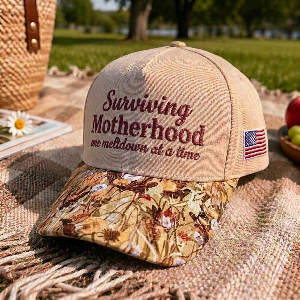 Surviving Motherhood FLoral Hat