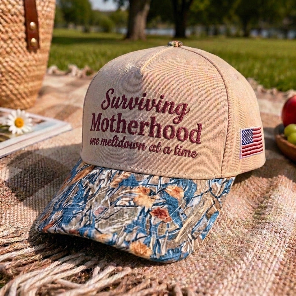 Surviving Motherhood FLoral Hat