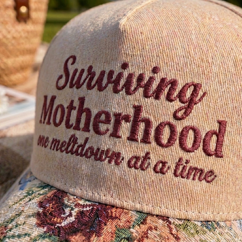 Surviving Motherhood FLoral Hat