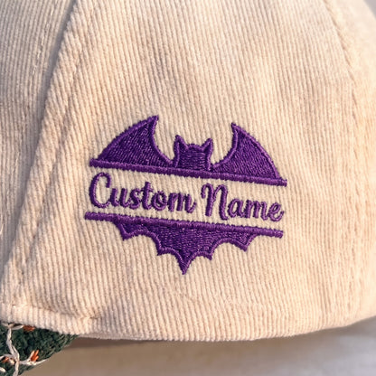 PAPA Neon Gliter Pumpkin Tapestry Brim Hat