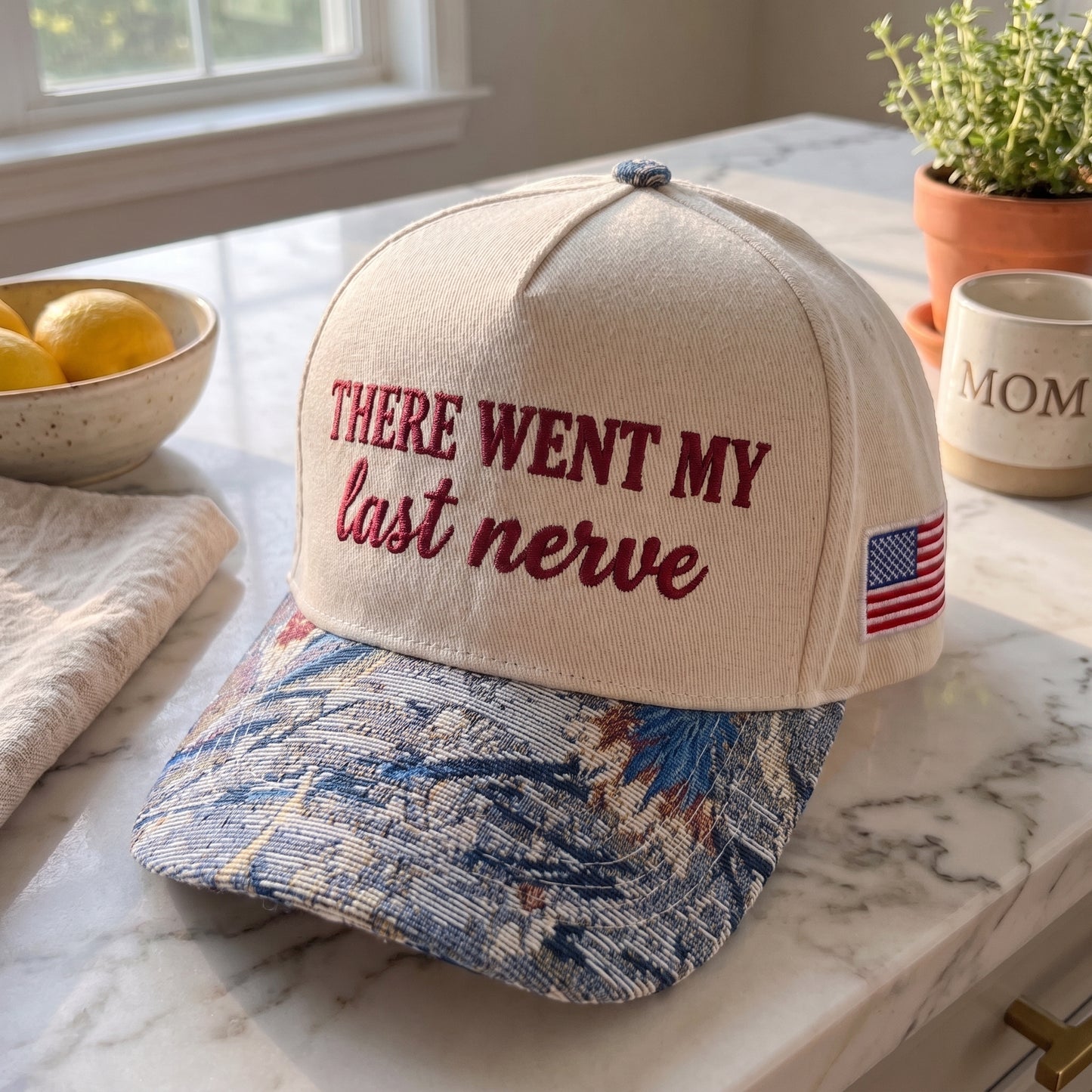 There Went My Last Nerve FLoral Hat