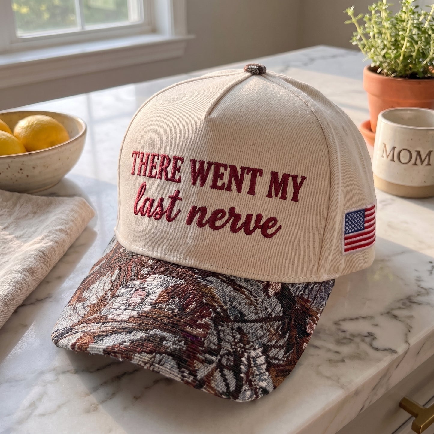 There Went My Last Nerve FLoral Hat
