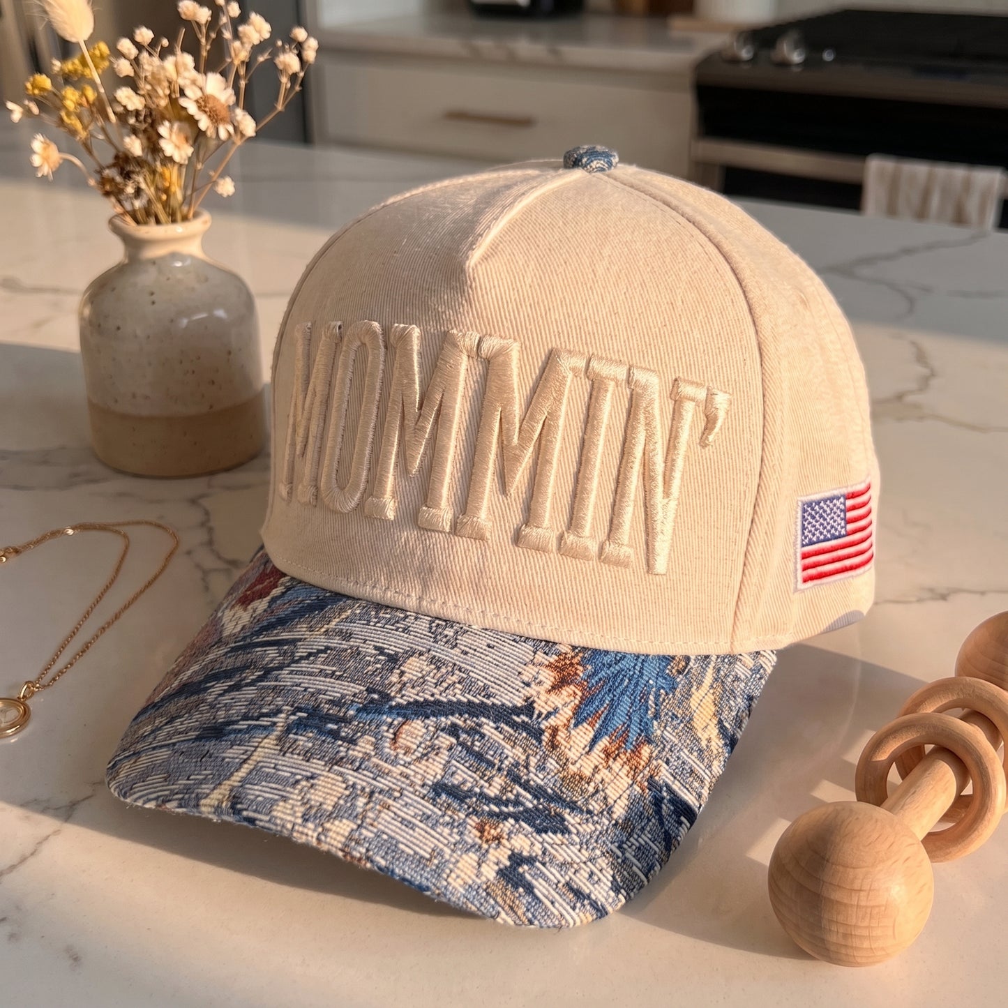 Mommin Tapestry FLoral Hat