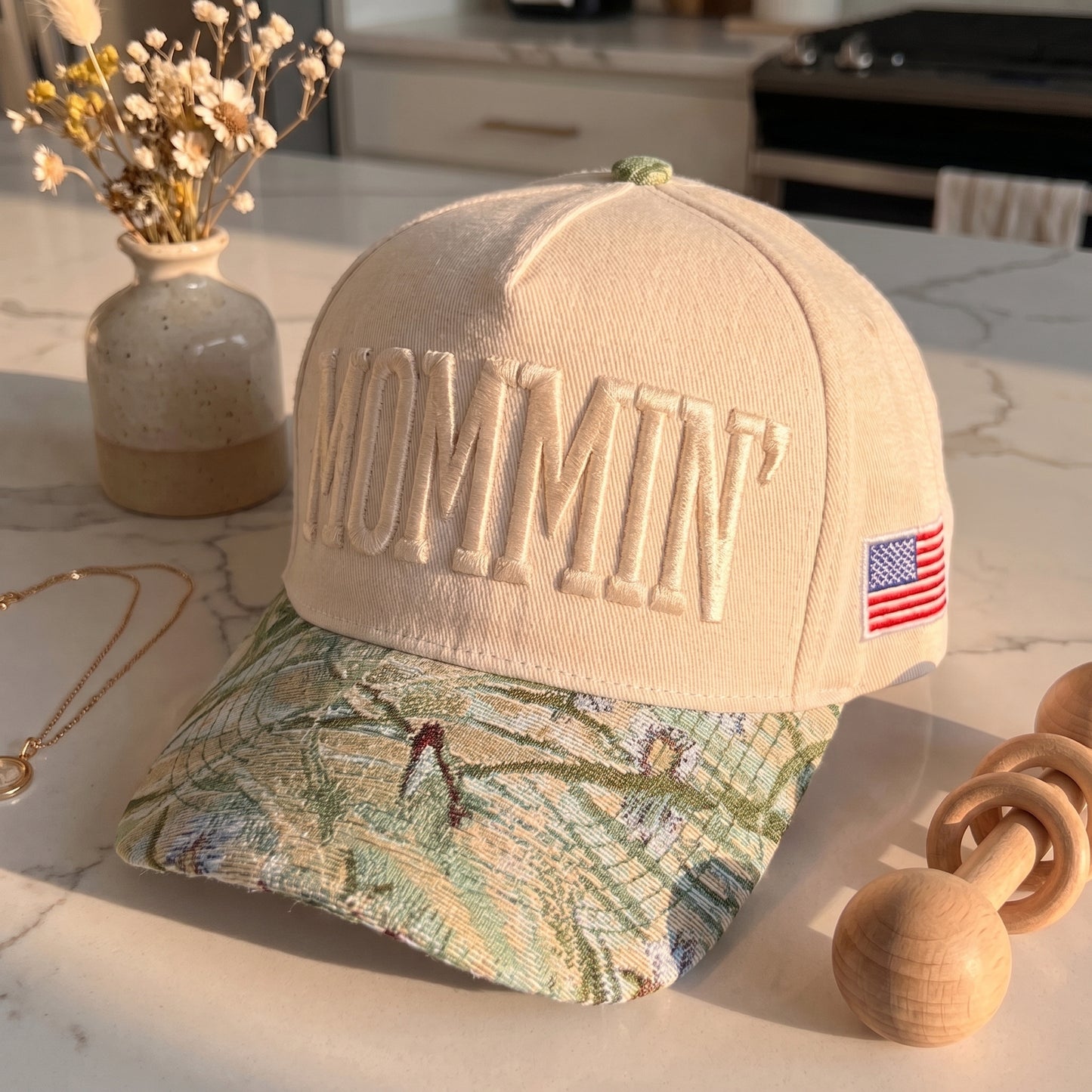 Mommin Tapestry FLoral Hat