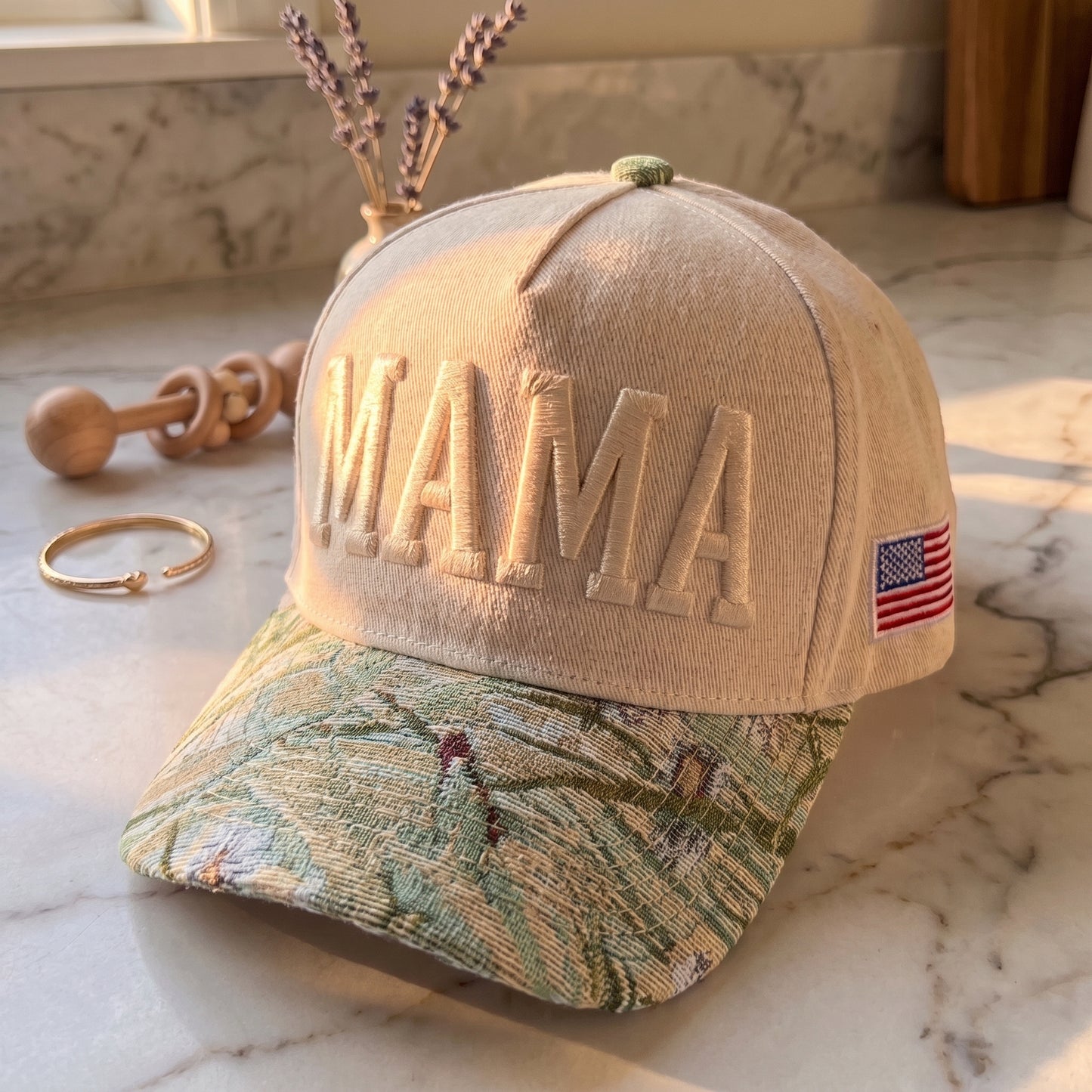 Mama Tapestry FLoral Hat