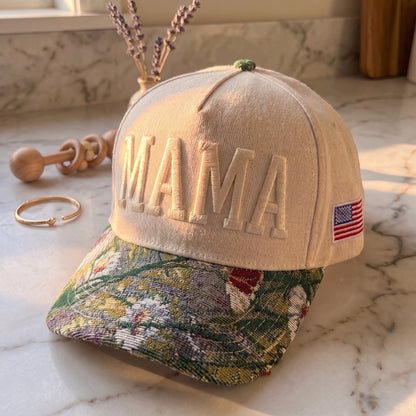 Mama Tapestry FLoral Hat