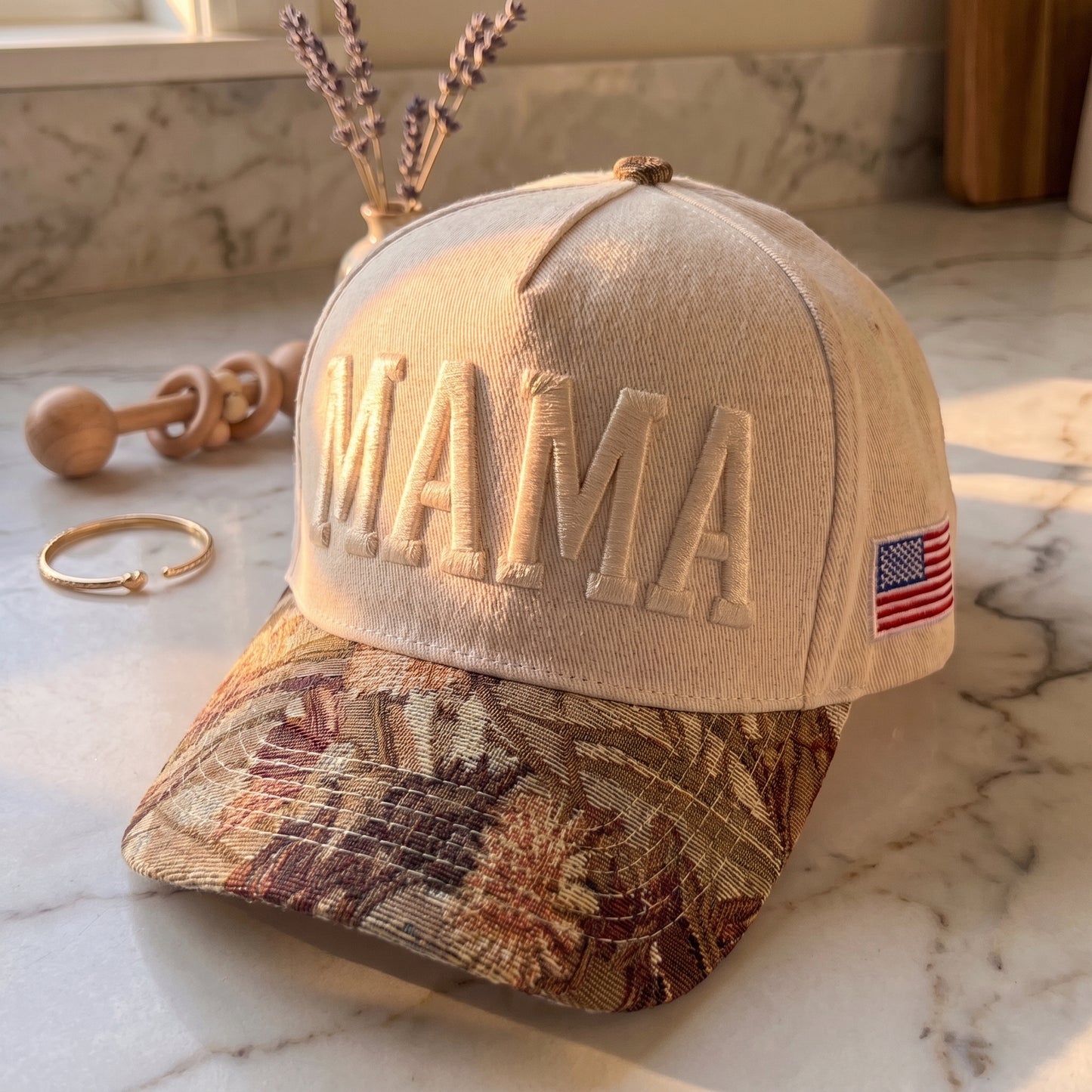 Mama Tapestry FLoral Hat