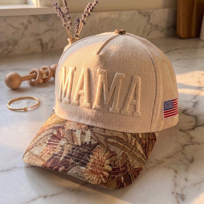 Mama Tapestry FLoral Hat