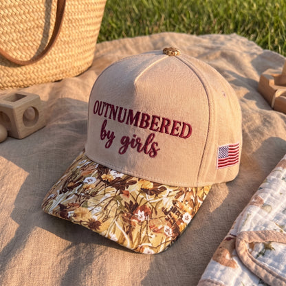 Outnumbered By Girls FLoral Hat