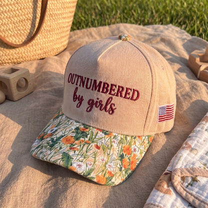 Outnumbered By Girls FLoral Hat