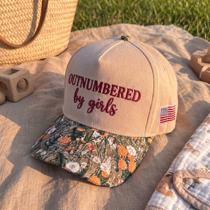 Outnumbered By Girls FLoral Hat