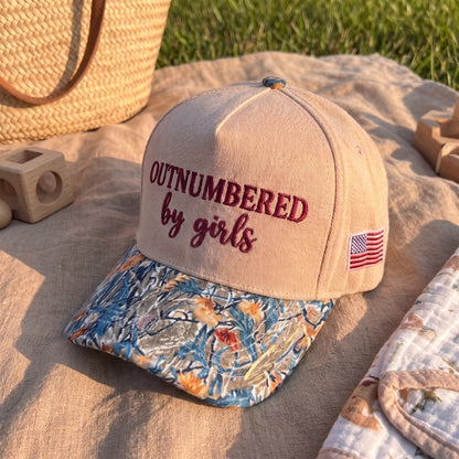 Outnumbered By Girls FLoral Hat
