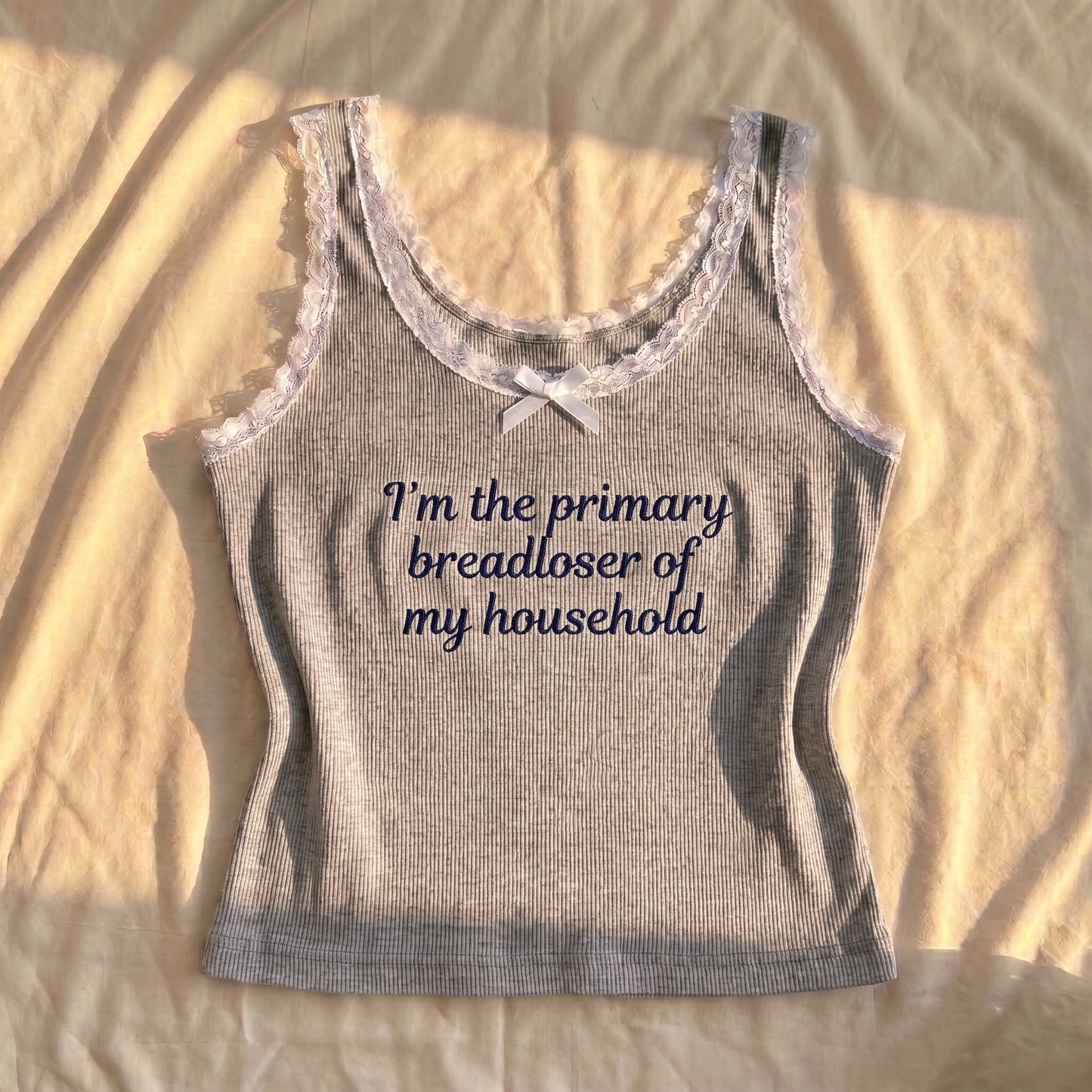 I'm The Primary Breadloser Lace Tank Top