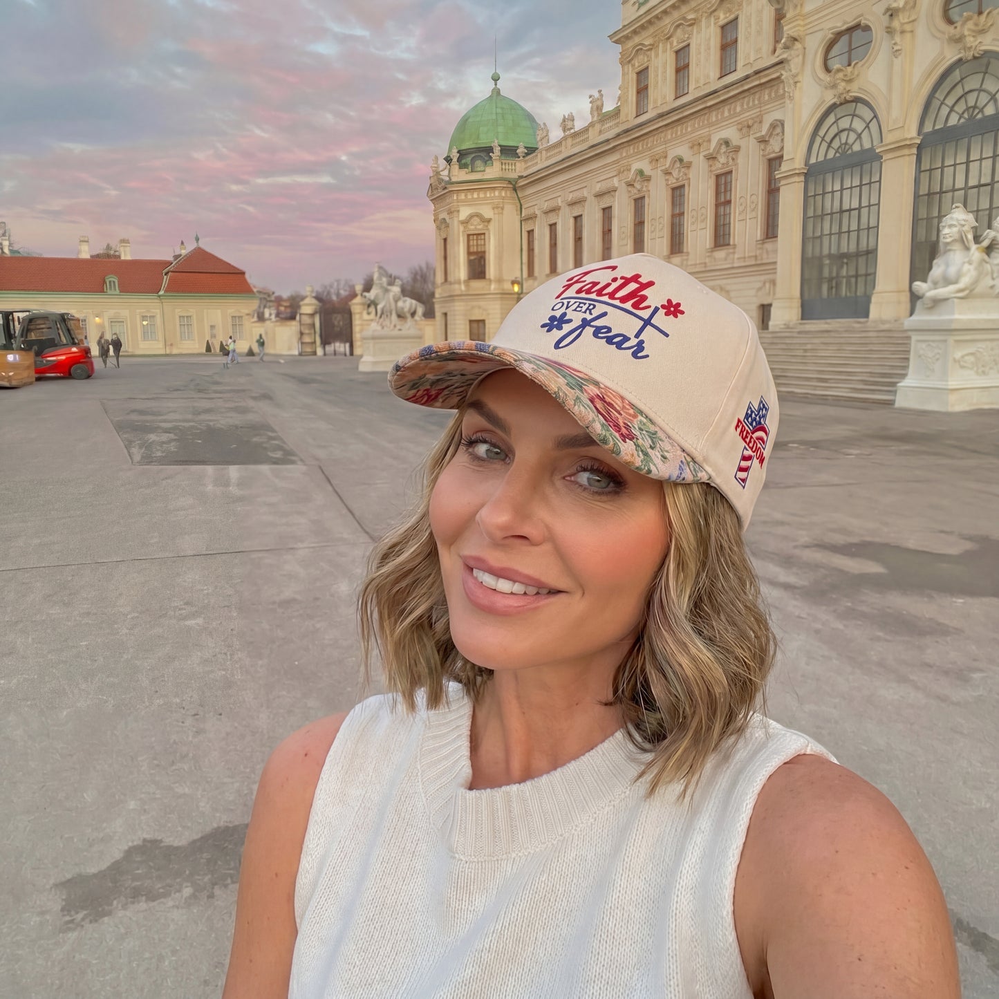 Faith Over Fear FLoral Hat