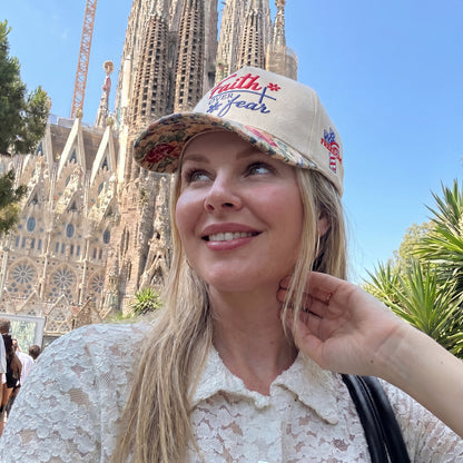 Faith Over Fear FLoral Hat