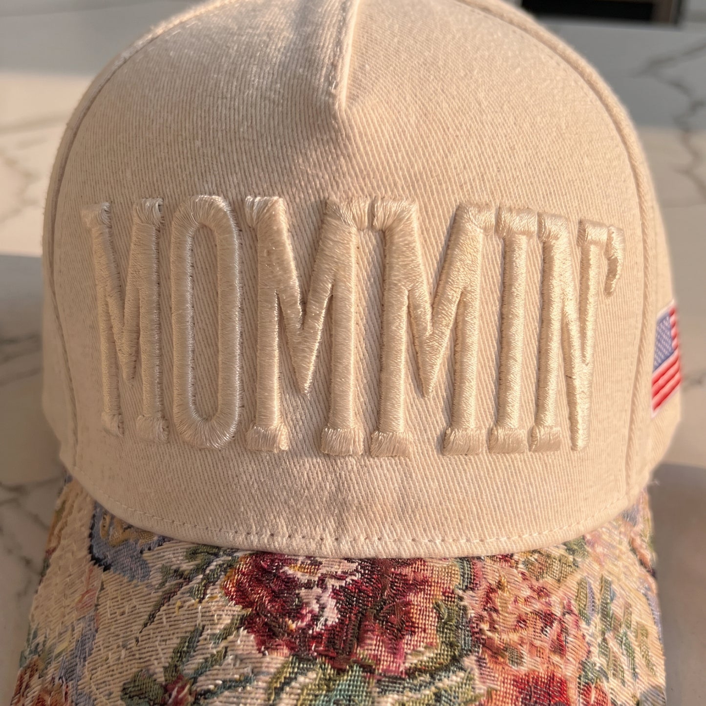 Mommin Tapestry FLoral Hat