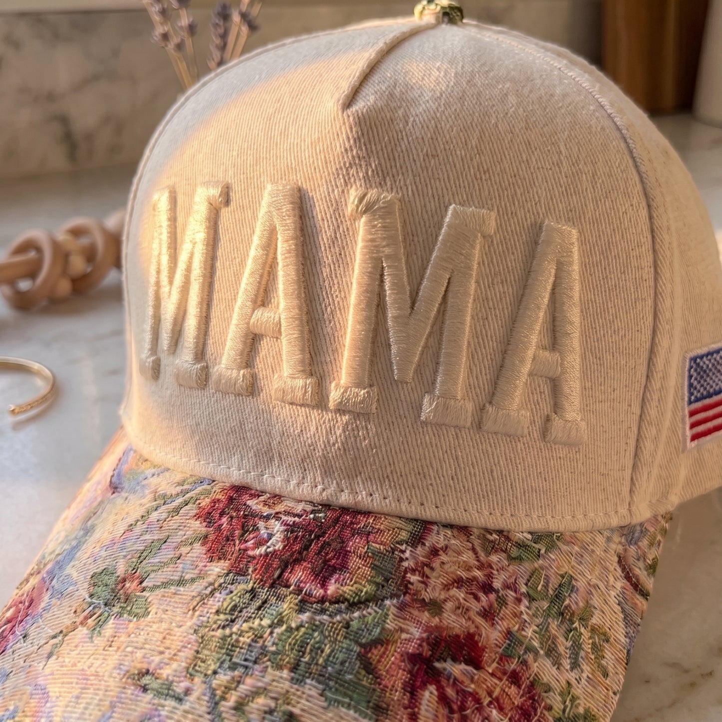 Mama Tapestry FLoral Hat
