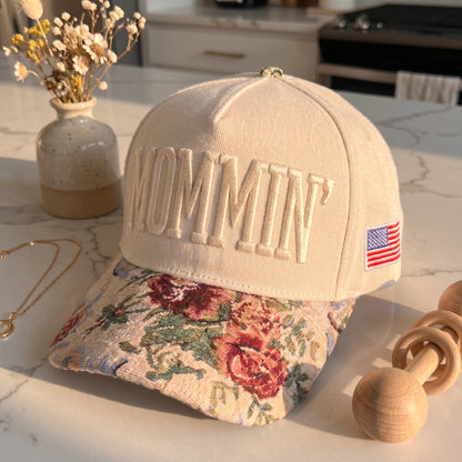 Mommin Tapestry FLoral Hat