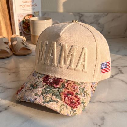 Mama Tapestry FLoral Hat