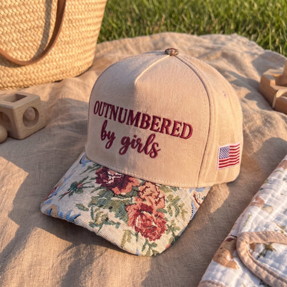 Outnumbered By Girls FLoral Hat