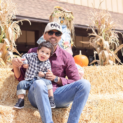 PAPA Gliter Pumpkin Tapestry Brim Hat