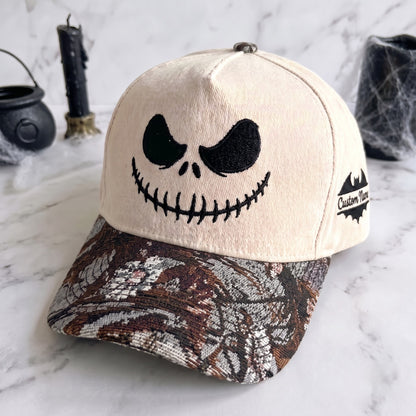 Husband Jack Pumpkin Tapestry Brim Hat