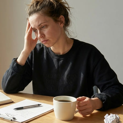 I Want to Cry But I Have Shit To Do Embroidered Shirt