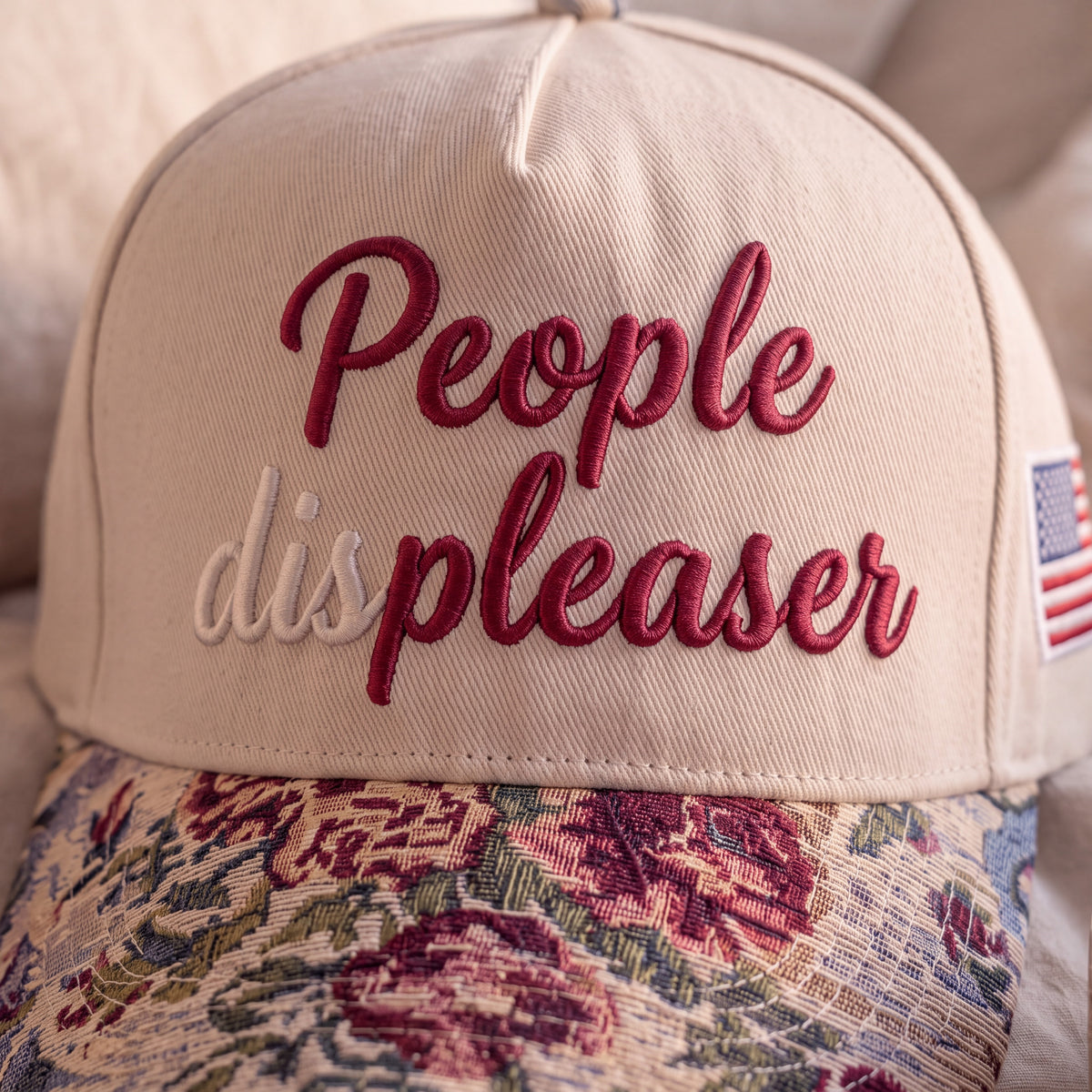 People Pleaser Tapestry FLoral Hat