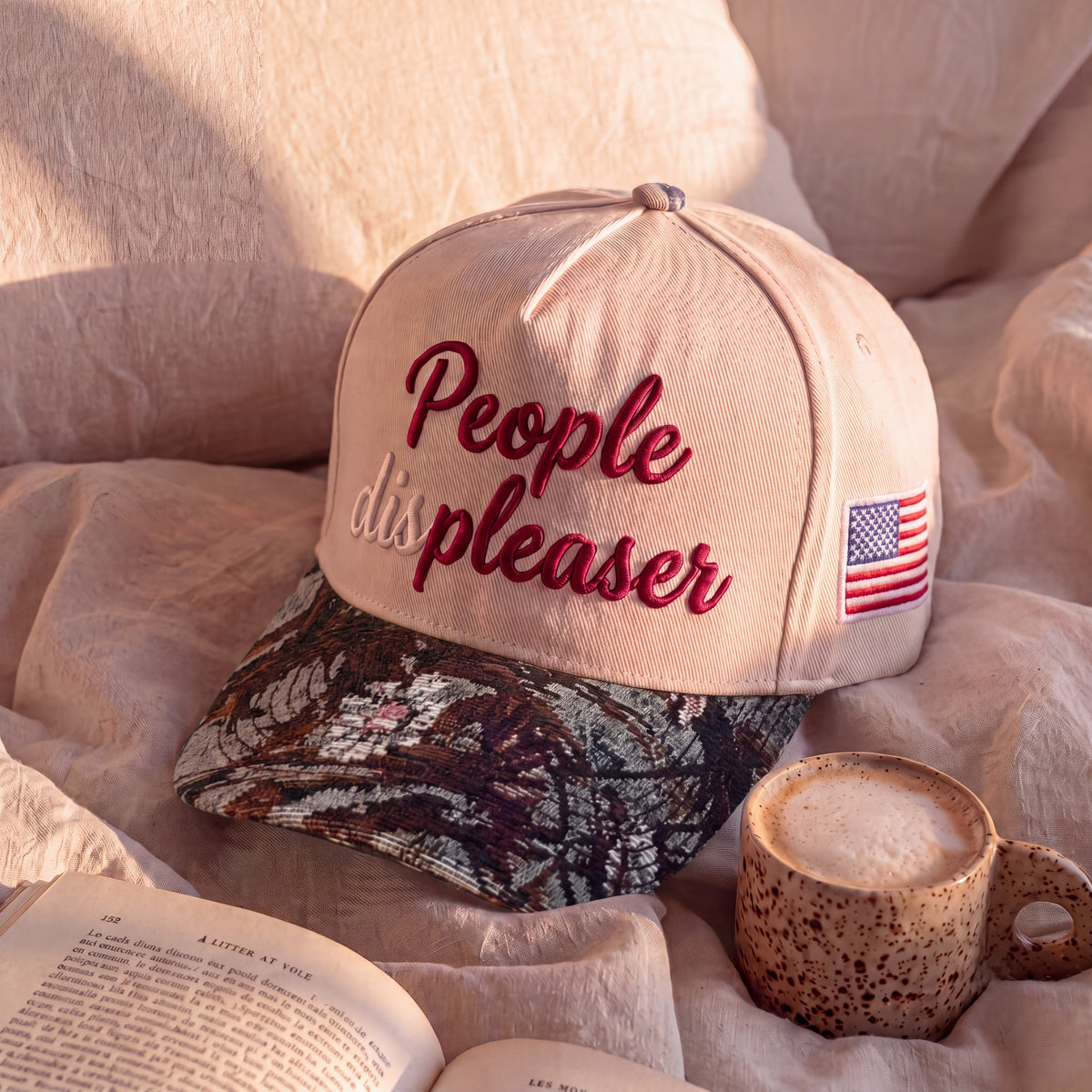 People Pleaser Tapestry FLoral Hat