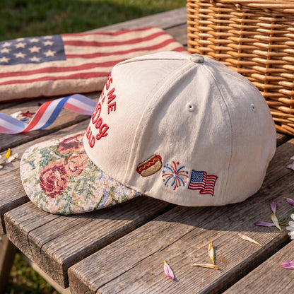 Makes Me Want A Hot Dog Real Bad FLoral Hat