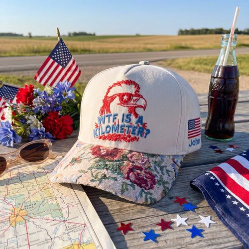 WTF Is A KiloMeter? FLoral Hat