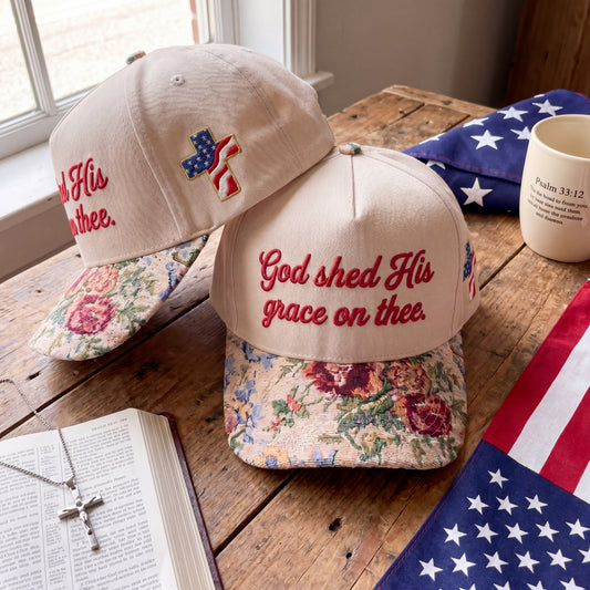 God Shed His Grace On Thee FLoral Hat