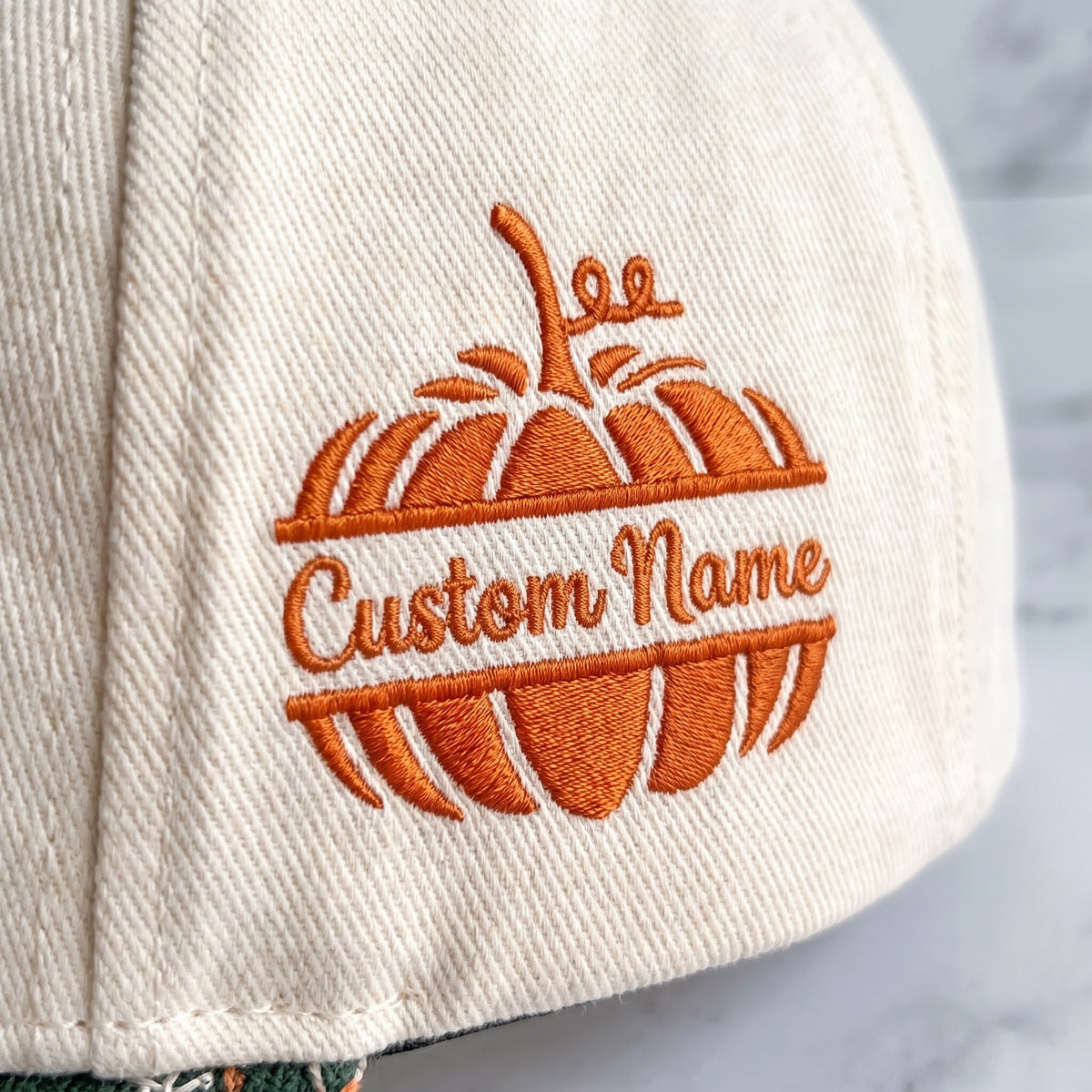 Halloweenie Pumpkin Tapestry Brim Hat