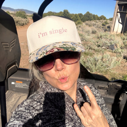 I'm Single FLoral Hat