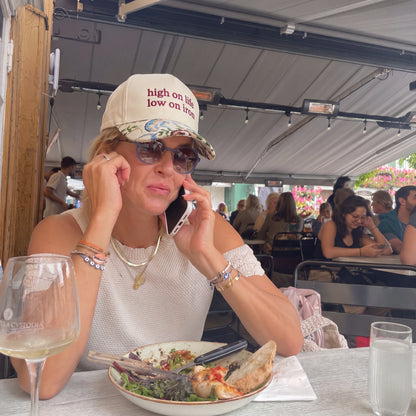 High On Life Low On Iron FLoral Hat