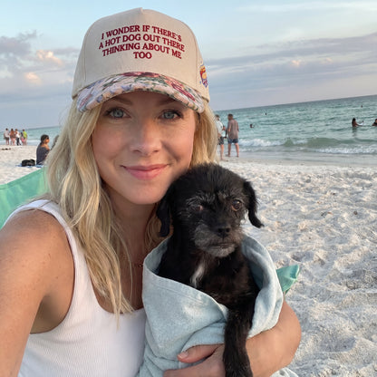 I Wonder If There's A Hot Dog FLoral Hat