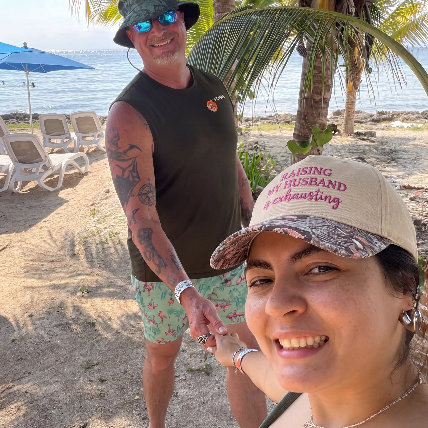 Raising My Husband FLoral Hat