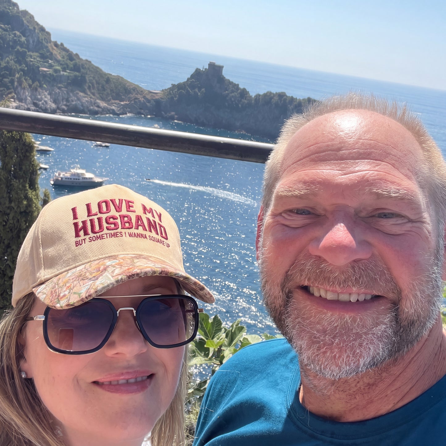 I Love My Husband But Sometime FLoral Hat