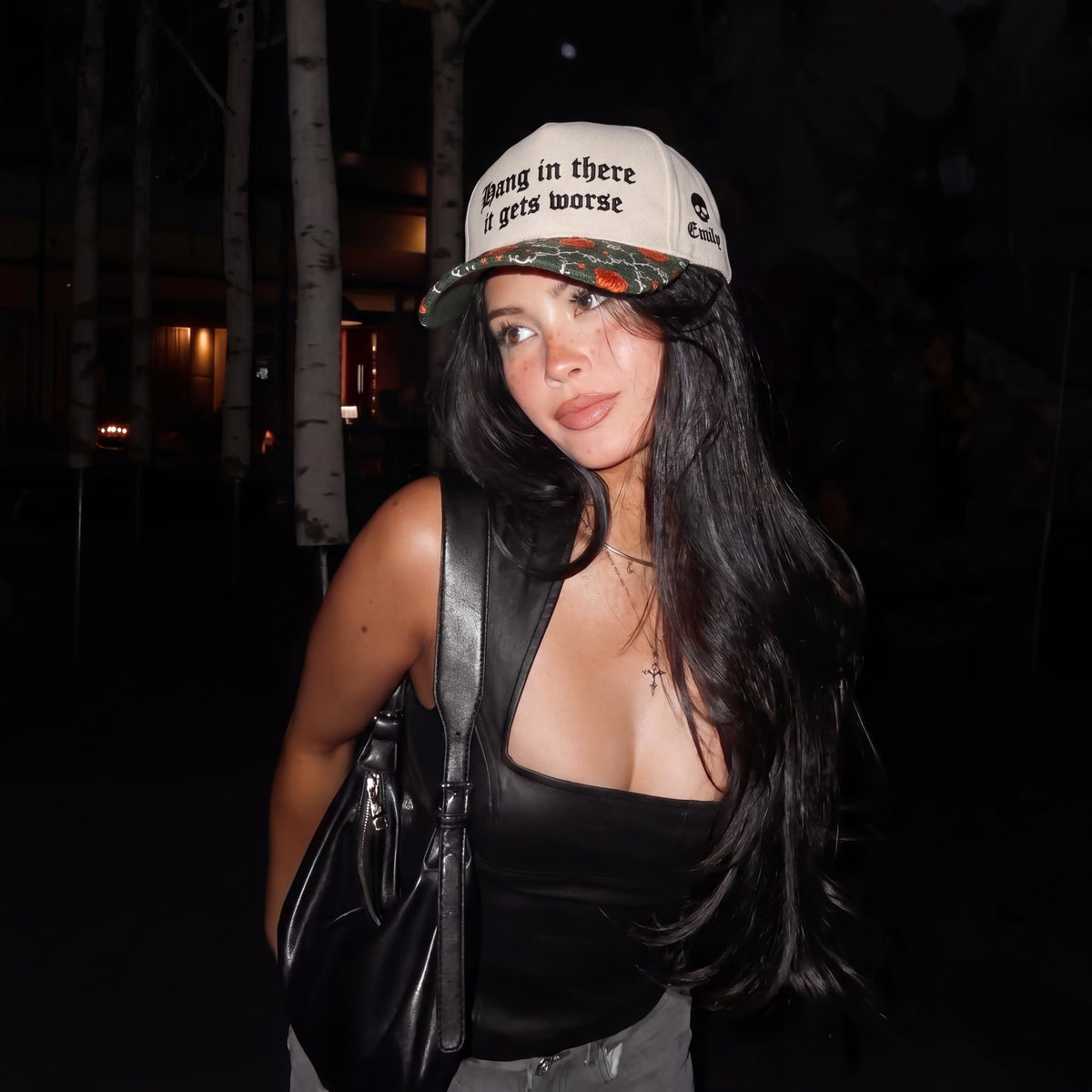 Hang In There Tapestry Brim Hat