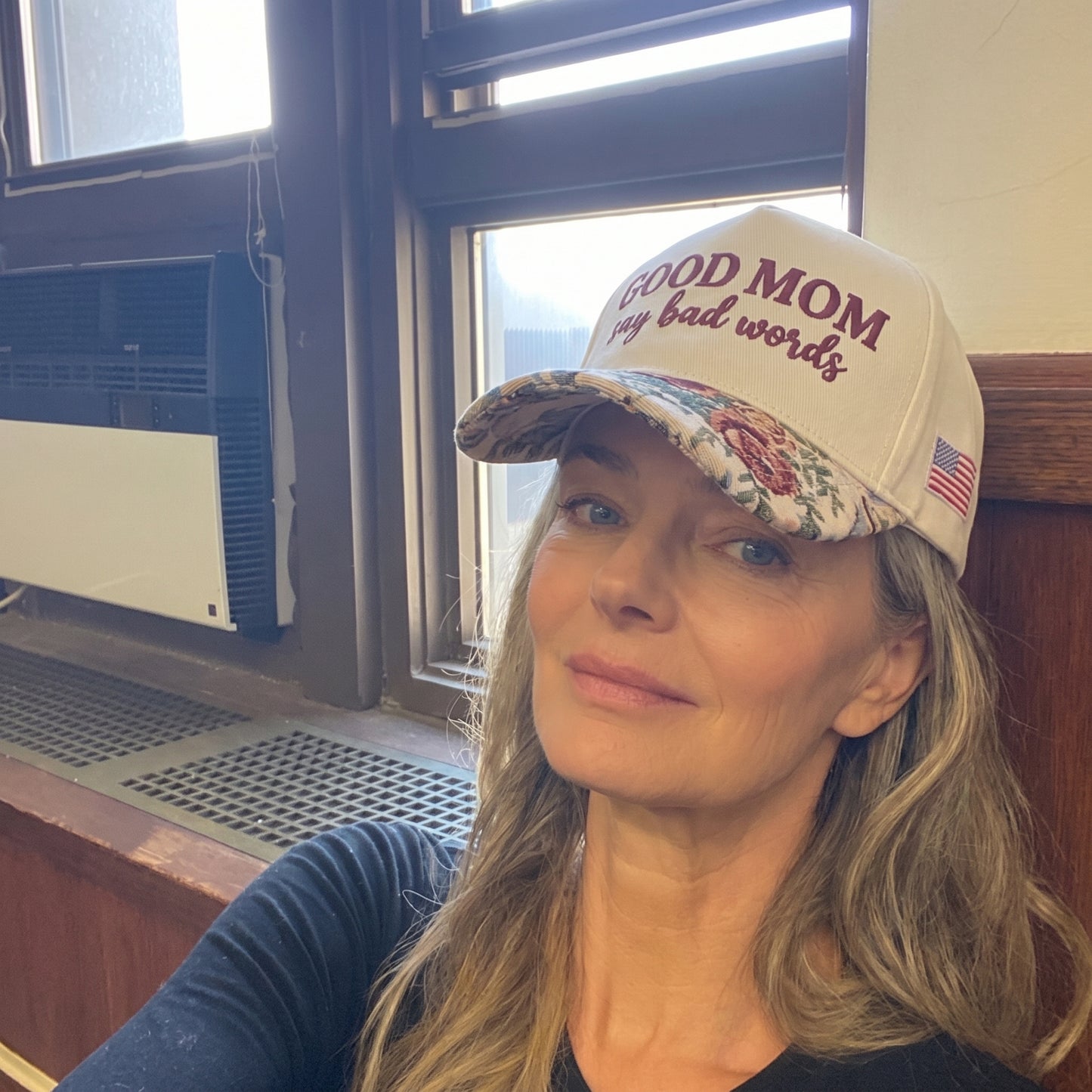 Good Moms Say Bad Words FLoral Hat