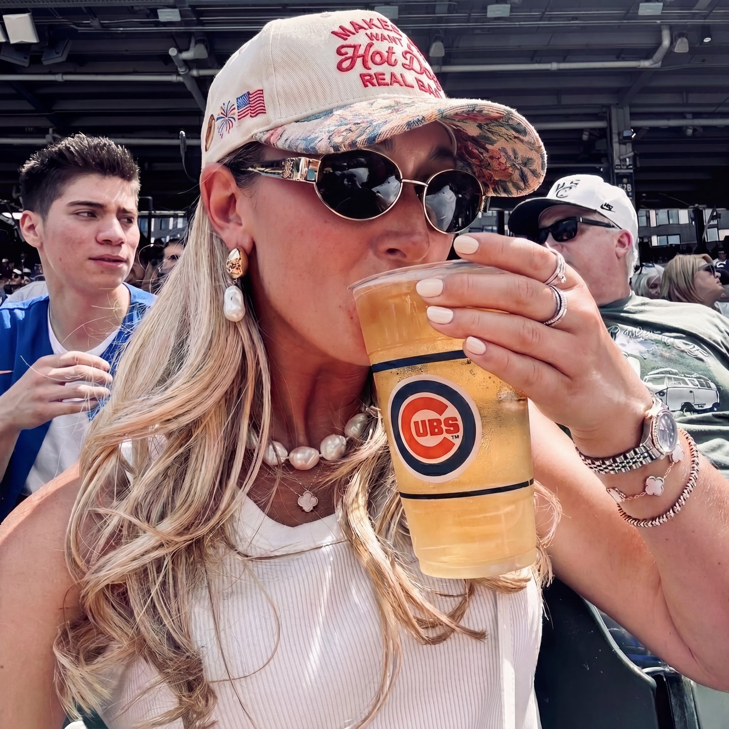 Makes Me Want A Hot Dog Real Bad FLoral Hat