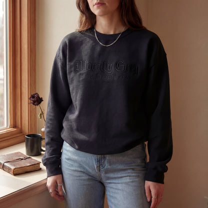 Morally Grey Is My Favorite Color Embroidered Shirt