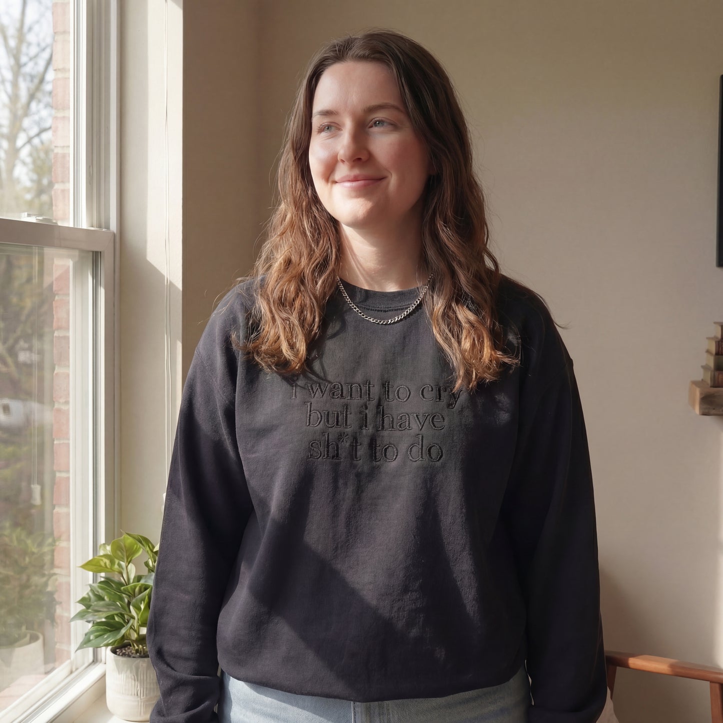 My Bestie And I Talk Shit About You Embroidered Shirt