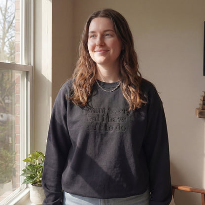 My Bestie And I Talk Shit About You Embroidered Shirt