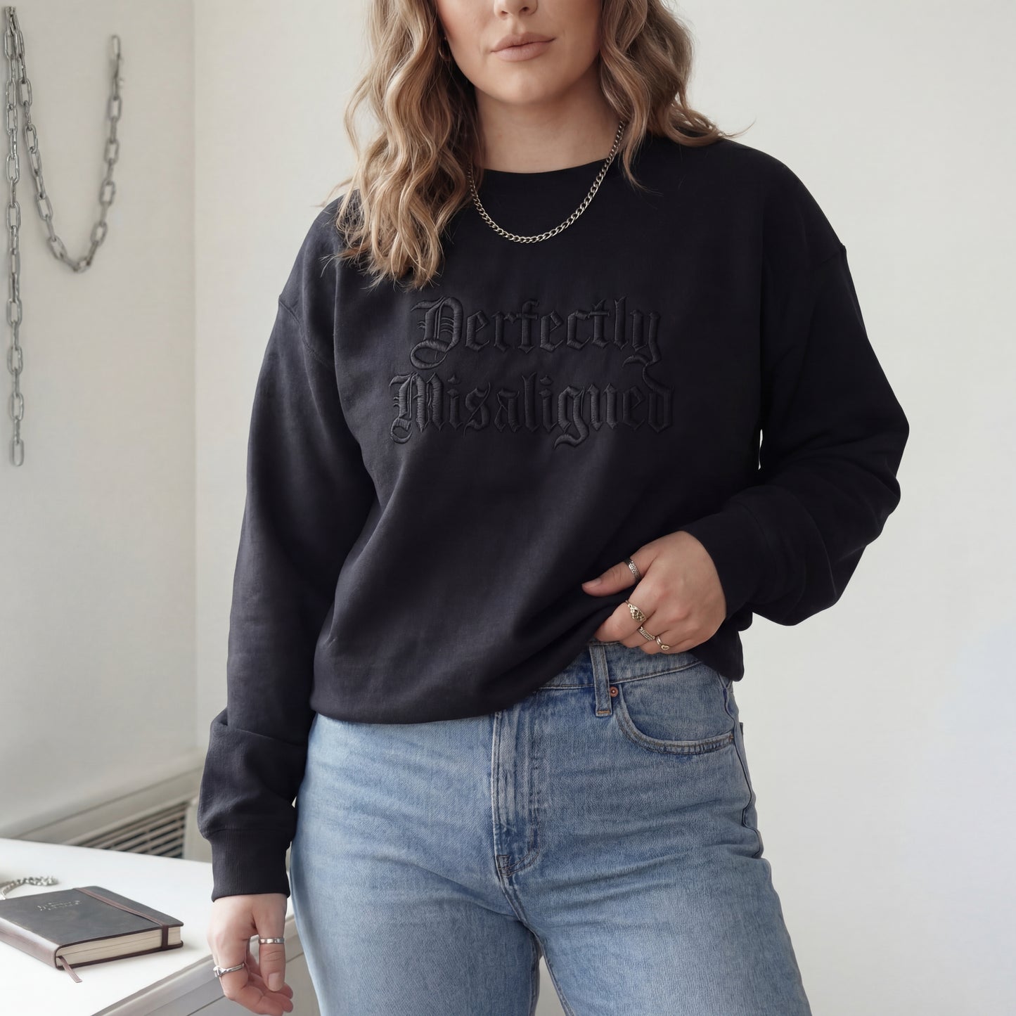 Perfectly Misaligned Embroidered Shirt