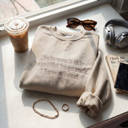 Underneath This Beautiful Huge Rack Embroidered Shirt