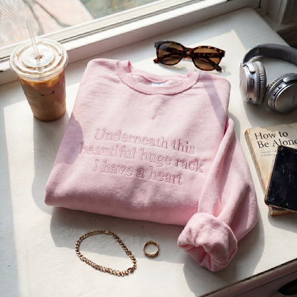 Underneath This Beautiful Huge Rack Embroidered Shirt